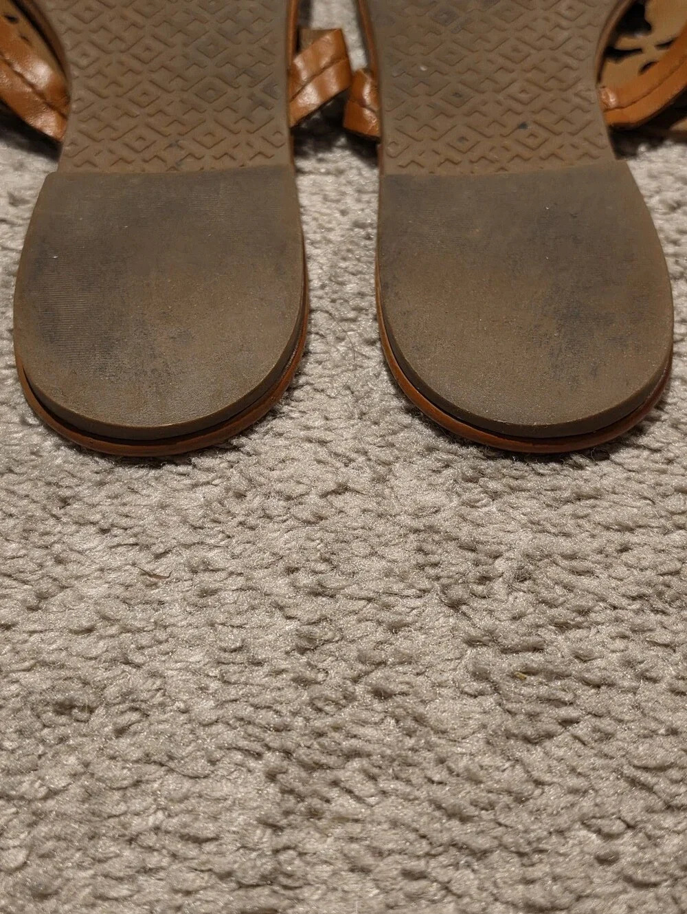 Tory Burch Miller Sandals Vintage Vachetta Size 10